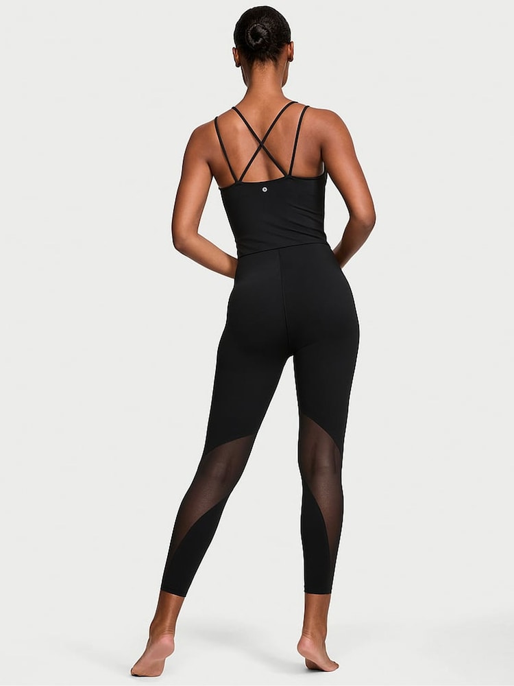 Victoria's Secret Pure Black 7/8 Length VS Elevate Corset Leggings - Image 2 of 4