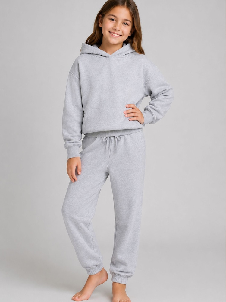 Brand Threads Grey Essentials Hoodie Tracksuit - Image 1 of 4 Brand Threads Grey Essentials Hoodie Tracksuit - Image 1 of 4