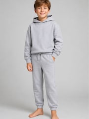 Brand Threads Grey Essentials Hoodie Tracksuit - Image 2 of 4