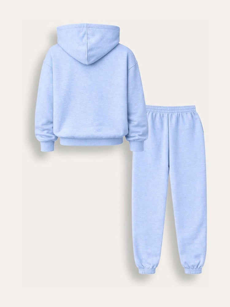 Brand Threads Blue Essentials Hoodie Tracksuit - Image 2 of 4 Brand Threads Blue Essentials Hoodie Tracksuit - Image 2 of 4