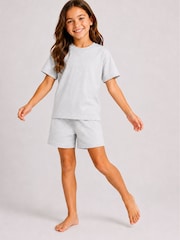 Brand Threads Grey Essentials Short Pyjamas Set - Image 1 of 4