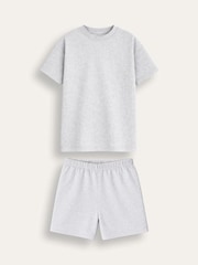 Brand Threads Grey Essentials Short Pyjamas Set - Image 3 of 4