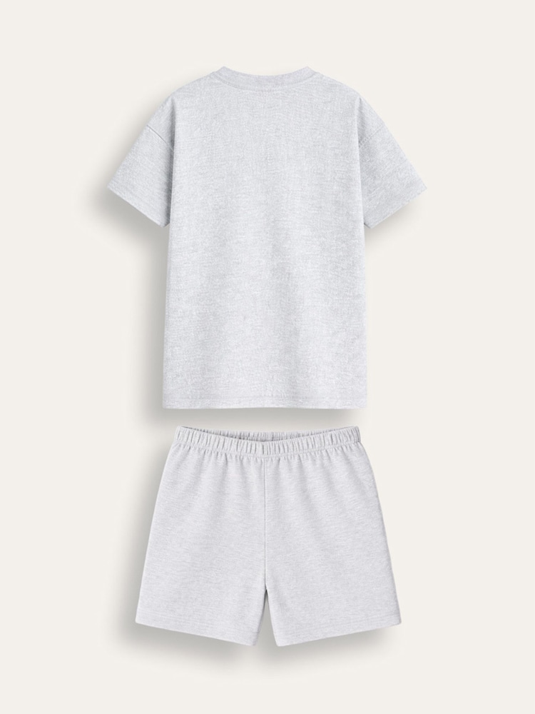 Brand Threads Grey Essentials Short Pyjamas Set - Image 4 of 4