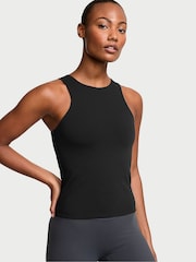 Victoria's Secret Pure Black Elevate™ High Neck Tank Top - Image 1 of 3