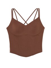 Victoria's Secret Ganache Brown VS Elevate Corset Tank Top - Image 4 of 4