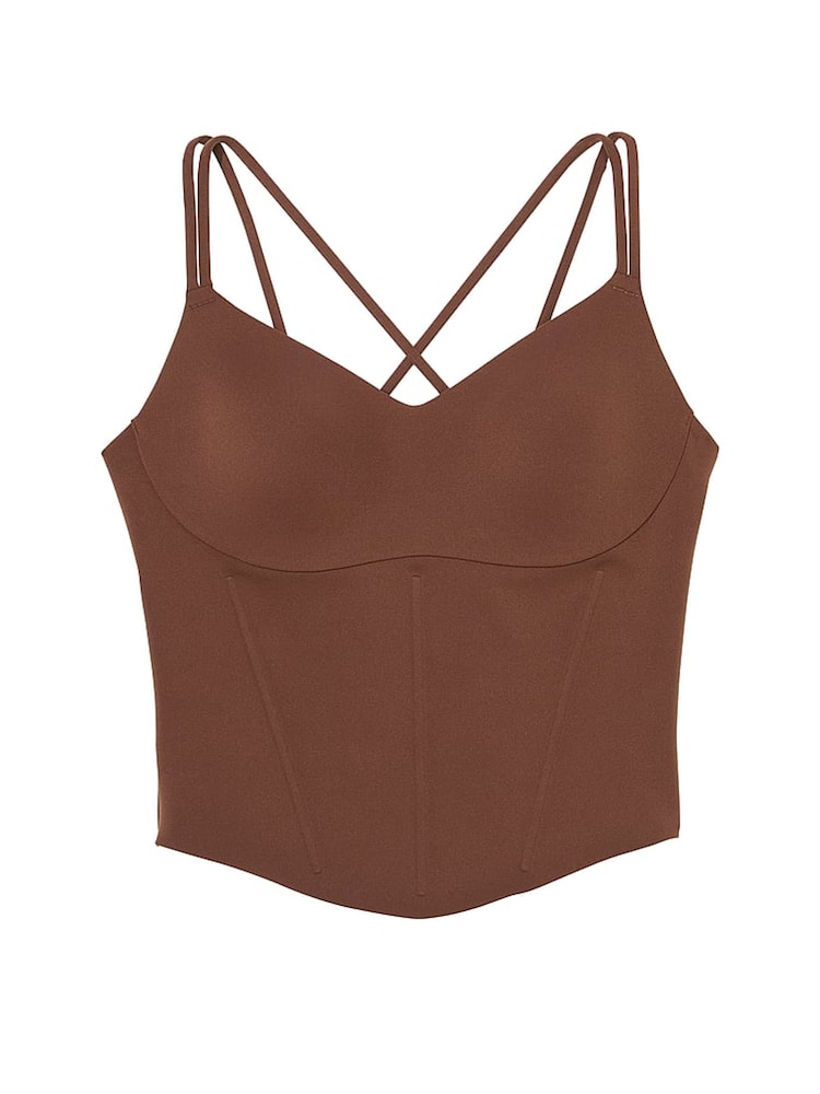 Victoria's Secret Ganache Brown VS Elevate Corset Tank Top - Image 4 of 4