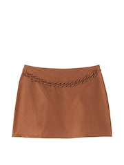Victoria's Secret Caramel Brown Swim Chain Mini Skirt - Image 3 of 3