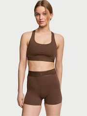 Victoria's Secret Ganache Brown VS Elevate 3'' Cycling Shorts - Image 1 of 3