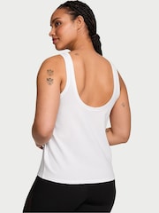 Victoria's Secret White Cotton Flowy Tank Top - Image 2 of 3