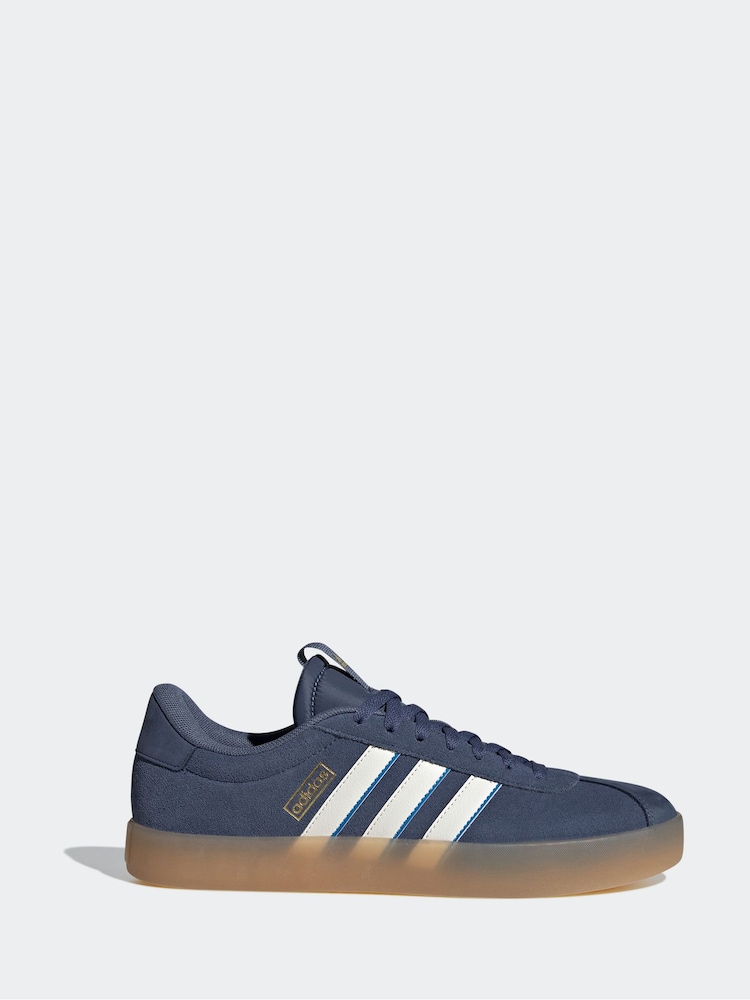 adidas Navy/White Sportswear VL Court Trainers - Image 1 of 9