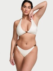 Victoria's Secret Coconut White Halter Swim Chain Bikini Top - Image 1 of 3