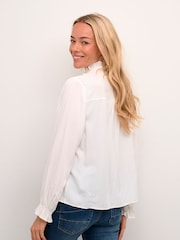 Cream Venea Frill White Shirt - Image 2 of 6