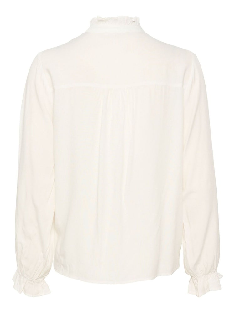 Cream Venea Frill White Shirt - Image 6 of 6