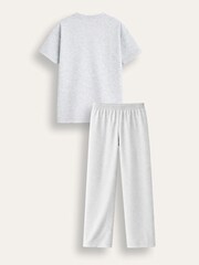 Brand Threads Grey Essentials Long Leg Pyjamas Set - Image 3 of 3