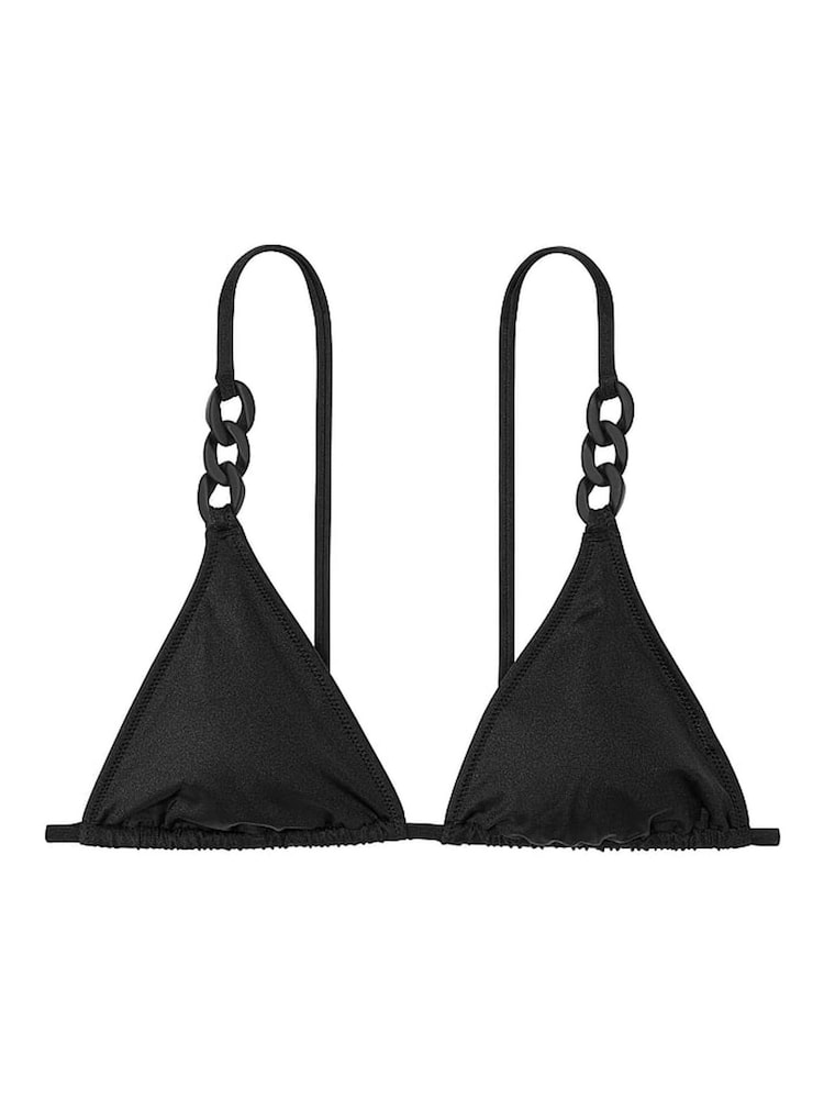 Victoria's Secret Nero Black Triangle Swim Chain Bikini Top - Image 3 of 3