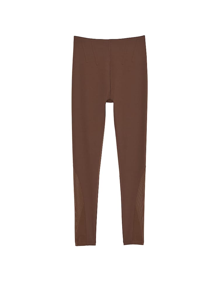 Victoria's Secret Ganache Brown 7/8 Length VS Elevate Corset Leggings - Image 4 of 4