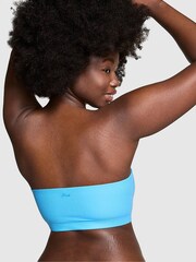 Victoria's Secret PINK Castaway Blue Rib Bandeau Soft Stretch Bralette - Image 2 of 3