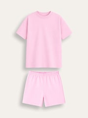 Brand Threads Pink Essentials Short Pyjamas Set - Image 2 of 3