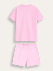Brand Threads Pink Essentials Short Pyjamas Set - Image 3 of 3