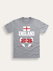Brand Threads Grey England Football T-Shirt - Image 4 of 4