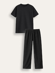 Brand Threads Black Essentials Long Leg Pyjamas Set - Image 3 of 4