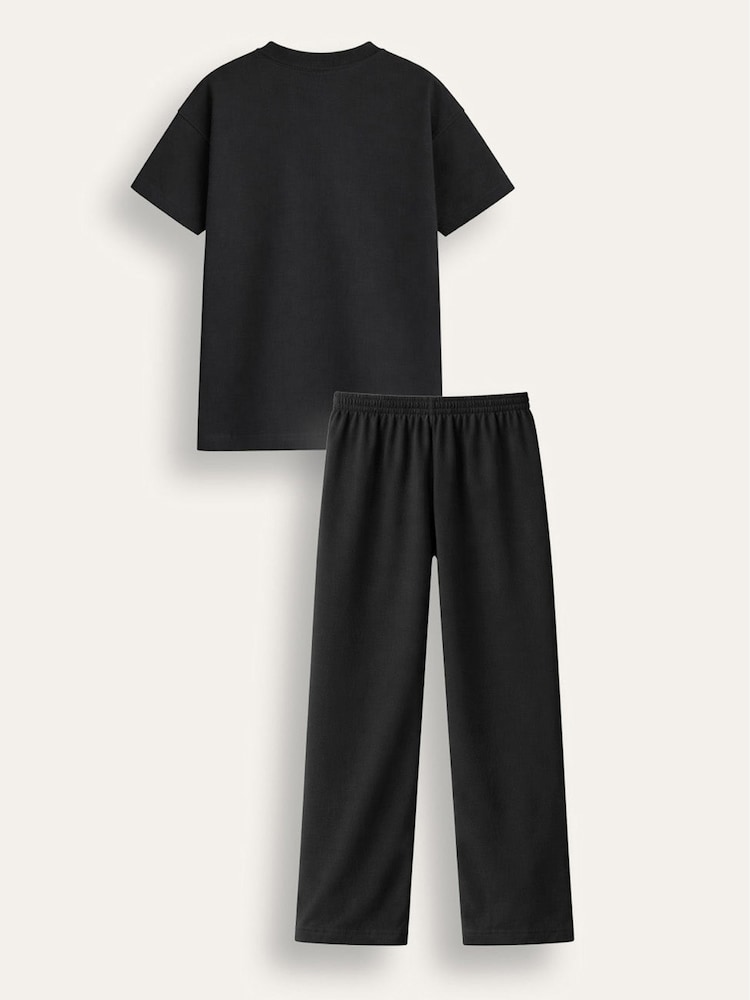 Brand Threads Black Essentials Long Leg Pyjamas Set - Image 4 of 4 Brand Threads Black Essentials Long Leg Pyjamas Set - Image 4 of 4