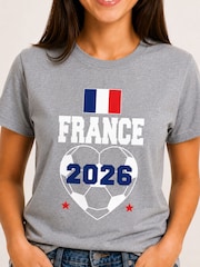 Brand Threads Grey France Football T-Shirt - Image 2 of 4