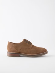 Stone Suede Signature Chunky Derby Shoes - Image 2 of 6