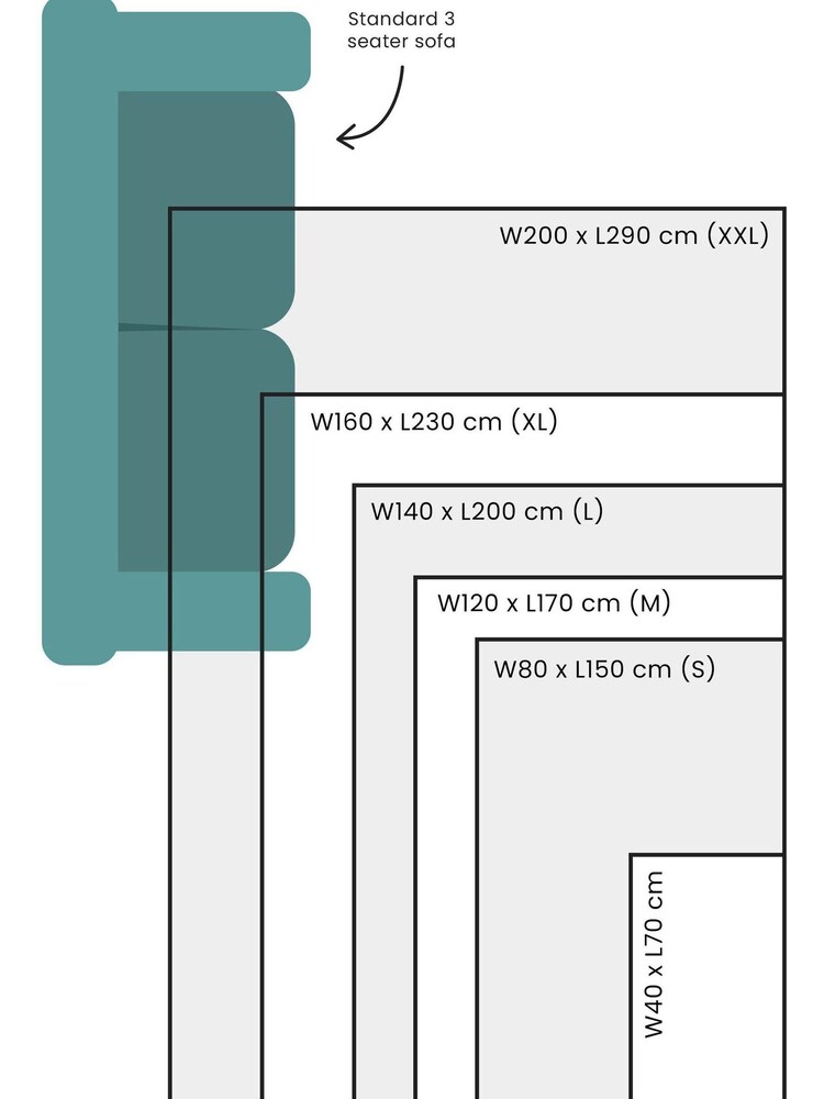 Grey Darcy Rug - Image 5 of 5