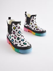Multicolour Animal Print Chelsea Wellies - Image 1 of 6