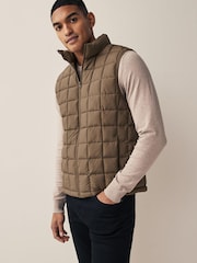 Stone Neutral Lightweight Square Gilet - Image 1 of 6