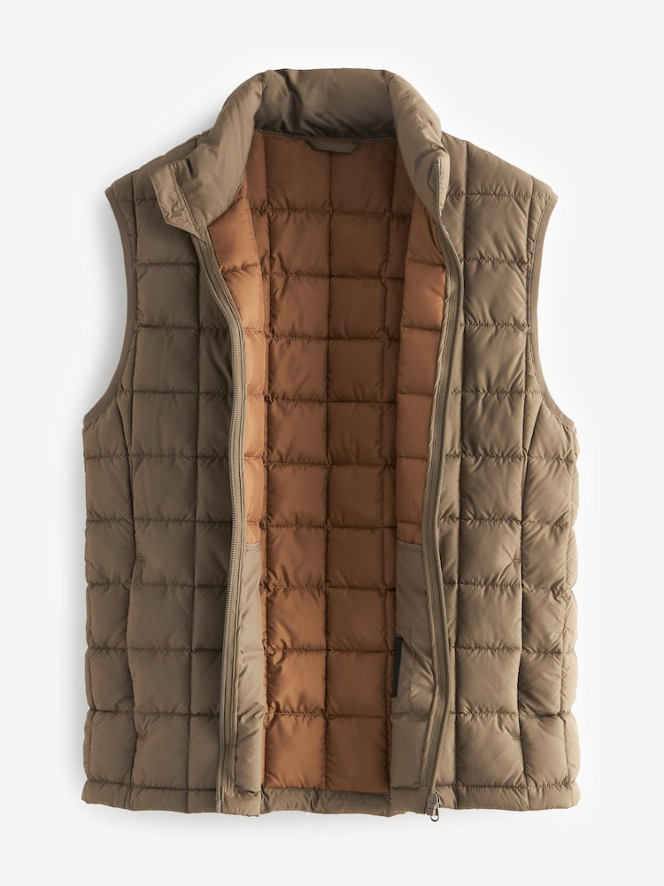 Grège neutre - Veste carrée légère matelassée imperméable - Image 3 of 6