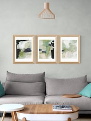 East End Prints Set of 3 Green Wall Prints Set by Dan Hobday - Image 1 of 2