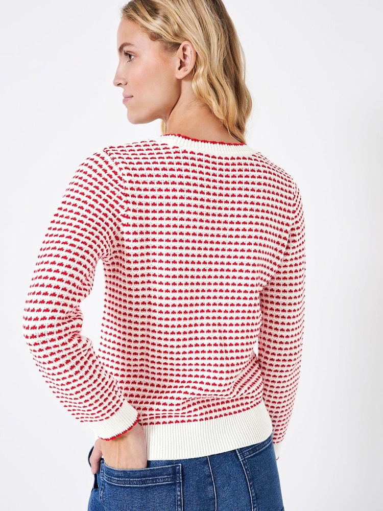 Crew Clothing Textured Stitch Jumper - Image 2 of 5 Crew Clothing Textured Stitch Jumper - Image 2 of 5