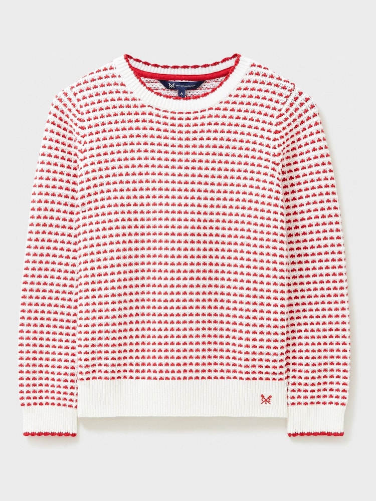 Crew Clothing Textured Stitch Jumper - Image 5 of 5 Crew Clothing Textured Stitch Jumper - Image 5 of 5