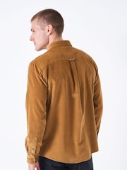 Crew Clothing Brown Long Sleeve Classic Fit Cord 100% Cotton Shirt - Image 3 of 5