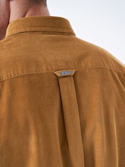 Crew Clothing Brown Long Sleeve Classic Fit Cord 100% Cotton Shirt - Image 4 of 5