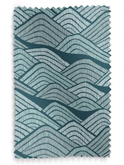 MissPrint Blue Green Frontier Made to Measure Roller Blinds - Image 3 of 6