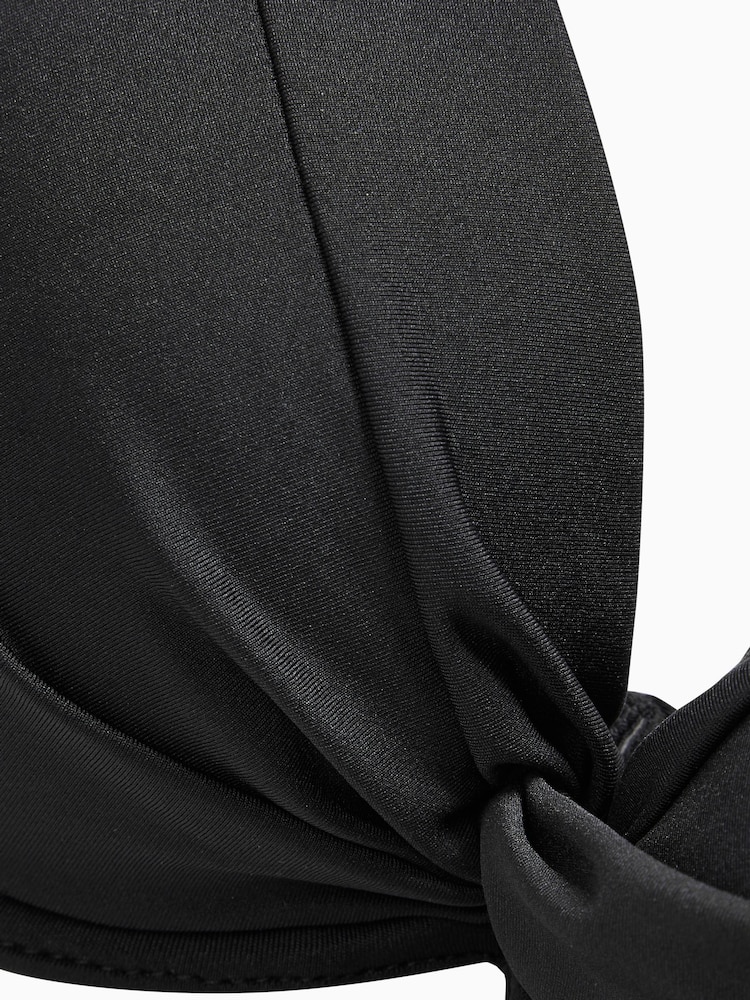 Black Shaping Padded Wired Bikini Top - Image 6 of 6 Black Shaping Padded Wired Bikini Top - Image 6 of 6