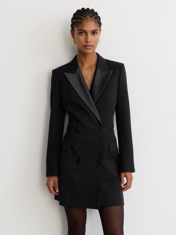 Reiss Annika Double-Breasted Tuxedo Mini Dress - 6의 이미지 1