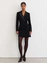 Reiss Annika Double-Breasted Tuxedo Mini Dress - 6의 이미지 3