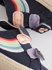 Navy Blue Wide Fit (G) Rainbow Trainers - Image 5 of 6