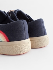 Navy Blue Wide Fit (G) Rainbow Trainers - Image 6 of 6