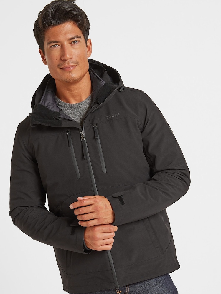 Tog 24 Black Denton Waterproof 3 in 1 Hooded Jacket - Image 1 of 5