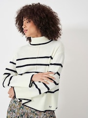 Crew Clothing Wide Sleeve Roll Neck Centre Seam Jumper - Image 4 of 6