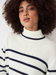 Crew Clothing Wide Sleeve Roll Neck Centre Seam Jumper - Image 5 of 6