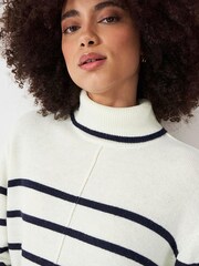Crew Clothing Wide Sleeve Roll Neck Centre Seam Jumper - Image 6 of 6