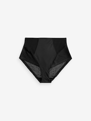 Noir - Culotte Animal imprimée en maille pour le contrôle du ventre - Image 7 de 7