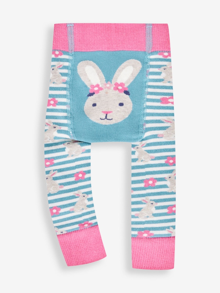 JoJo Maman Bébé Duck Egg Knitted Leggings - Image 1 of 2