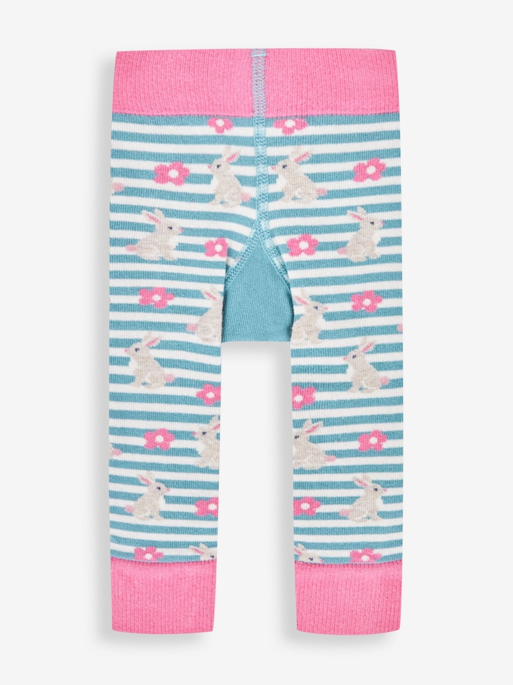 JoJo Maman Bébé Duck Egg Knitted Leggings - Image 2 of 2